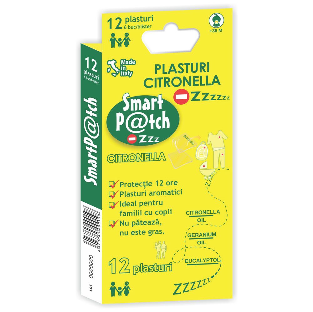 Smartpatch Plasturi Citronella 12 buc