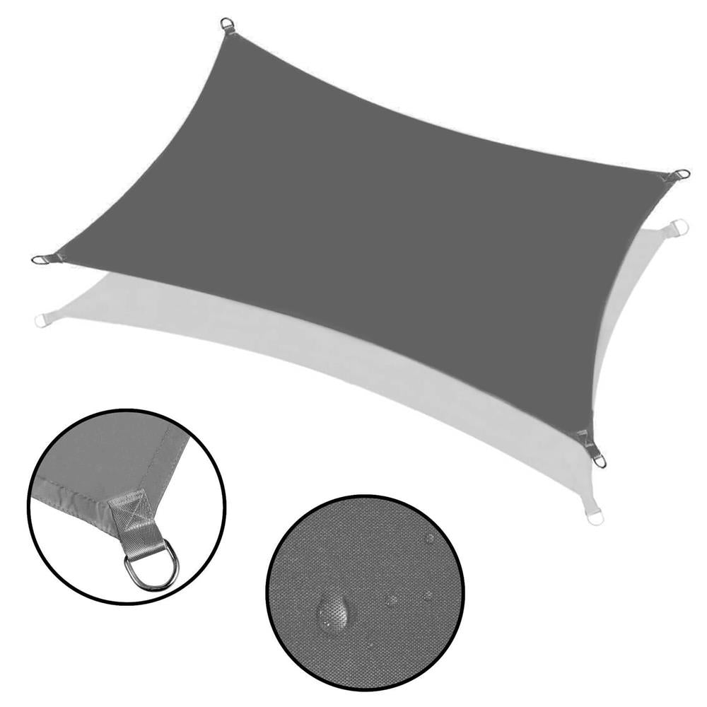 Prelata umbrire 4x3 m pentru terasa sau balcon, impermeabila, protectie UV, gri