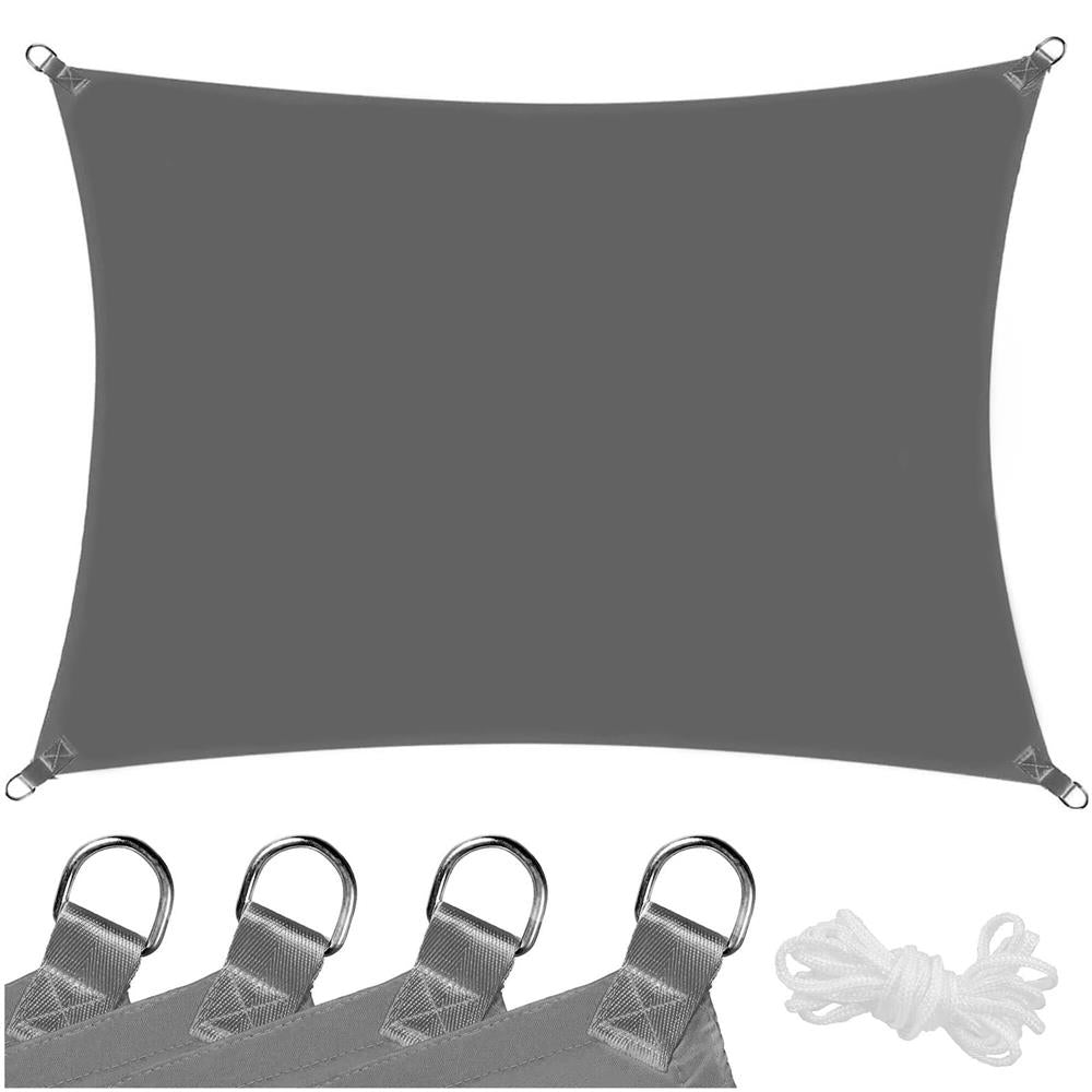 Prelata umbrire 4x3 m pentru terasa sau balcon, impermeabila, protectie UV, gri
