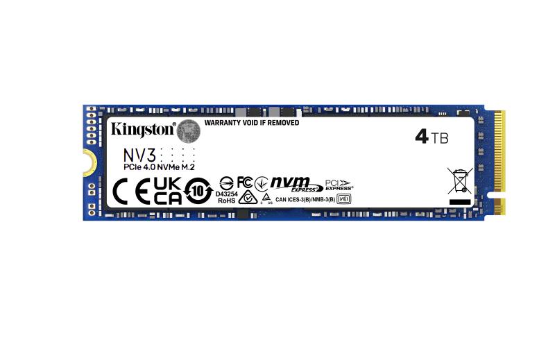 SSD Kingston, SNV3S, M2-2280, 4TB, PCI E "SNV3S/4000G"