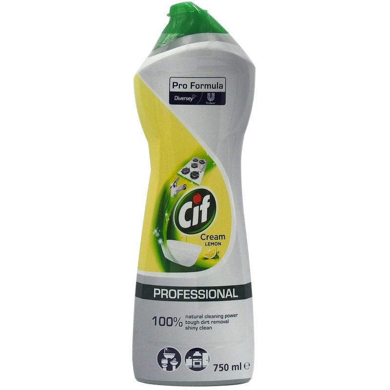 Solutie Crema de Curatare, Cif Cream, 750 ml, Universala Lemon