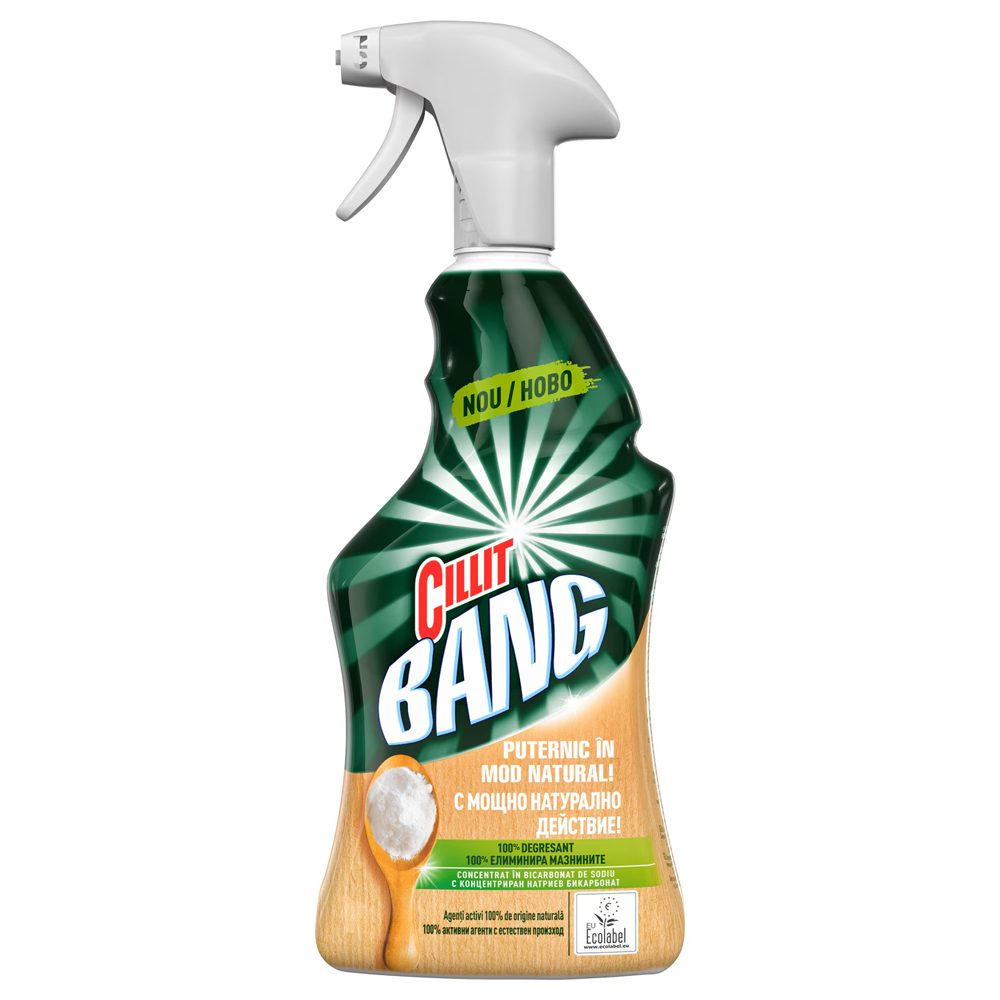 Solutie, Cillit Bang Natural, Degresant 750 ml Bicarbonat