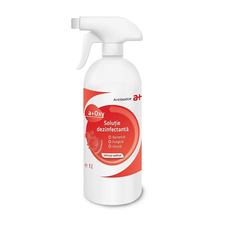 Solutie dezinfectanta biocid pentru suprafete a+ Oxy 1 litru