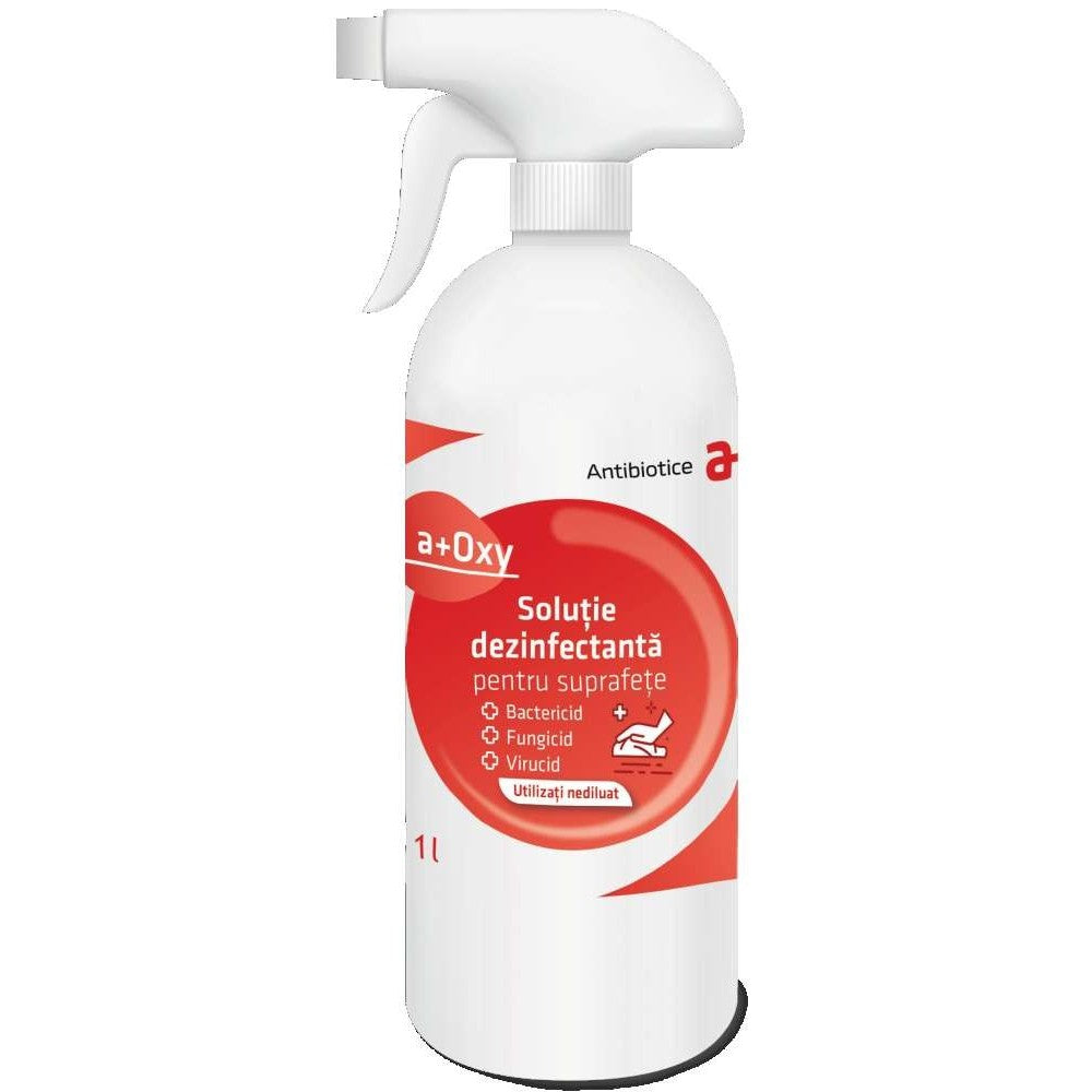 Solutie dezinfectanta biocid pentru suprafete a+ Oxy 1 litru