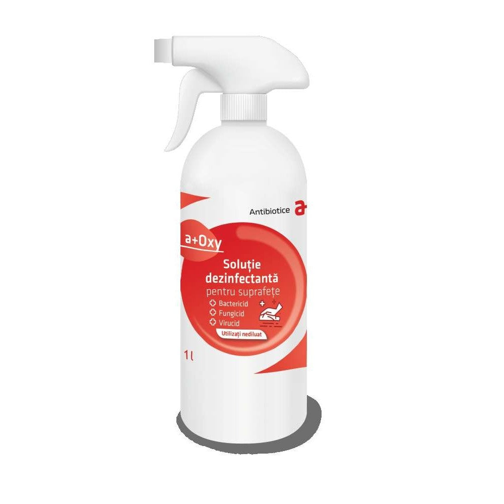 Solutie dezinfectanta biocid pentru suprafete a+ Oxy 1 litru