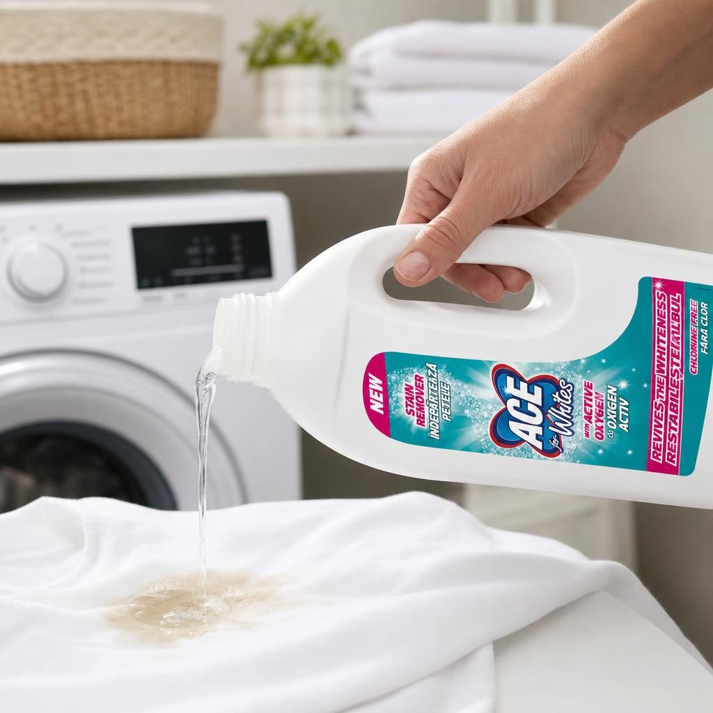 Detergent Lichid Inalbitor, ACE, Inalbitor cu Oxigen Activ, 1 L, pentru Haine Albe