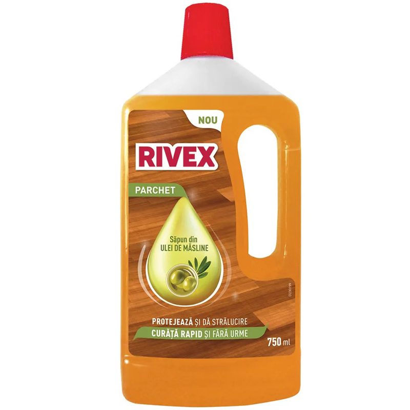 Detergent Lichid pentru Parchet, Rivex, Solutie pentru Parchet, 750 ml, Formula Ulei Masline