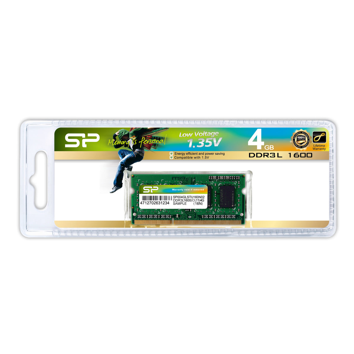 Memorie laptop SP004GLSTU160N02 4GB, DDR3-1600MHz, CL11 