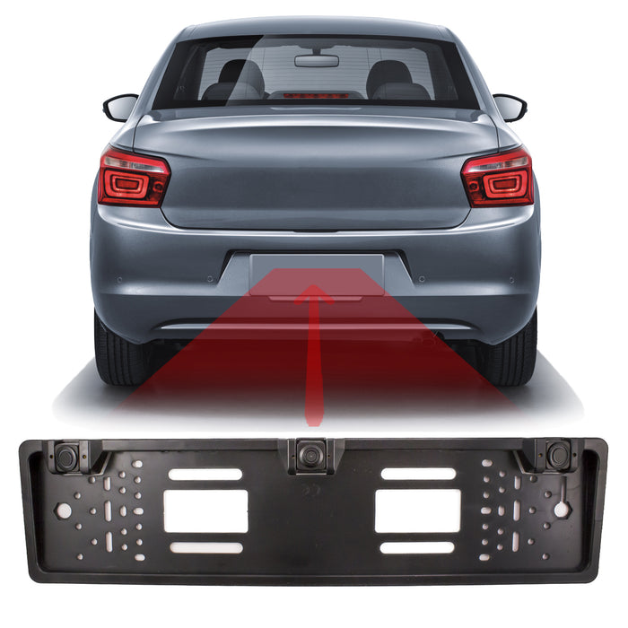Camera + senzor de parcare pe suport pentru număr de înmatriculare CarGuard SP009