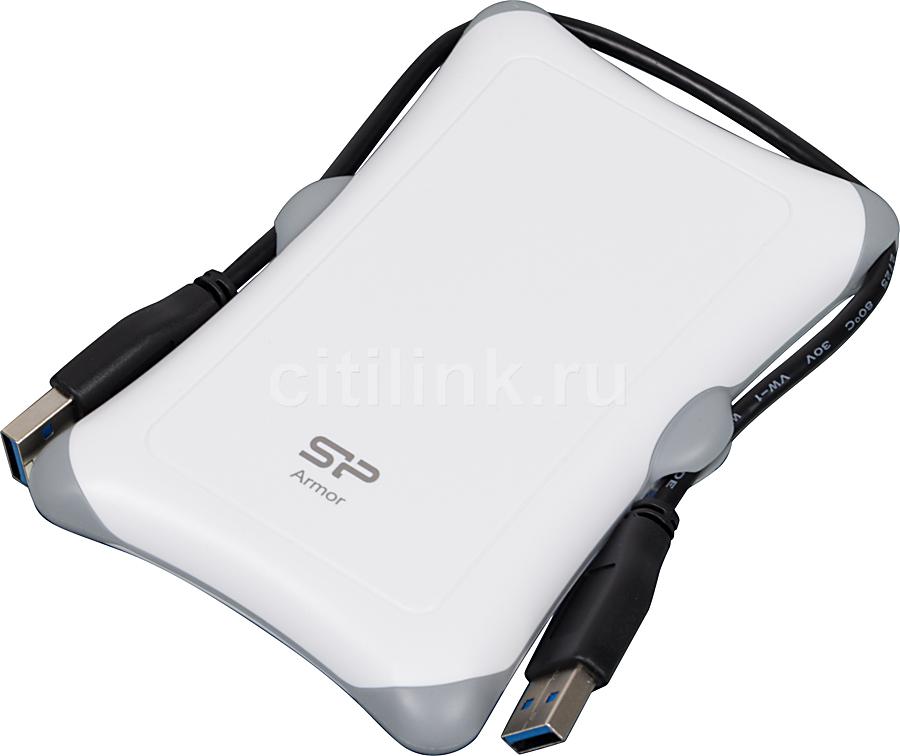 HDD extern portabil Silicon Power Armor A30 1TB Anti-shock USB 3.0 alb "SP010TBPHDA30S3W"