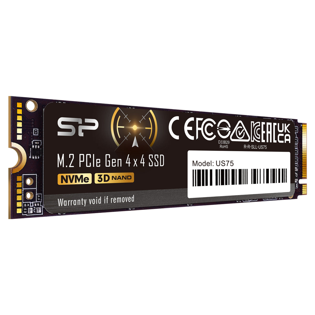 SILICON POWER US75 1TB PCI Express 4.0 x4 M.2 2280 