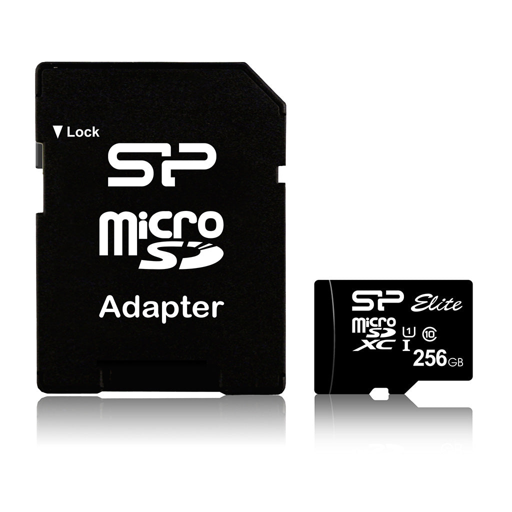 SILICON POWER CARD DE MEMORIE MicroSDXC SP ELITE 256GB CL10 