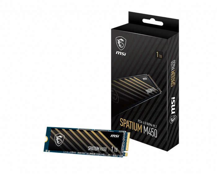 SSD MSI SPATIUM M450 PCIe 4.0 NVMe M.2 1TB V1 "SPATIUM M450 PCIe 4.0 NVMe M.2 1TB V1" – SSD