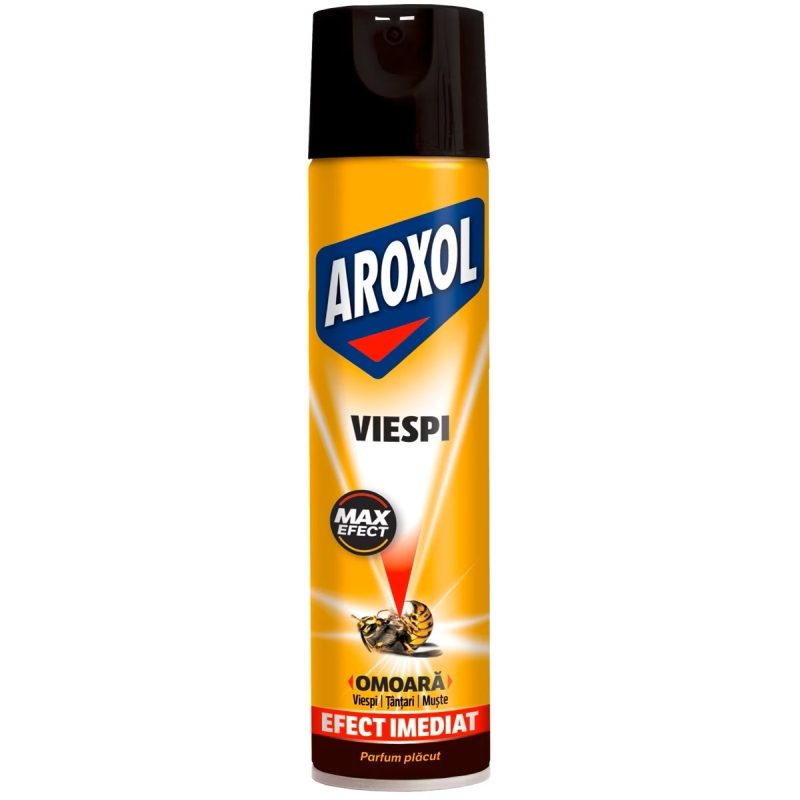 Spray Insecticid, Aroxol, Impotriva Viespilor, Formula Max Efect cu parfum placut, 400 ml