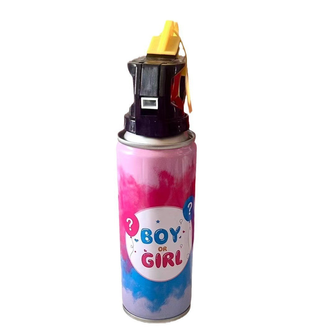 Spray Gender Reveal, 260 ml, din Amidon de Porumb, Dezvaluire Gen Bebelusi, Albastru