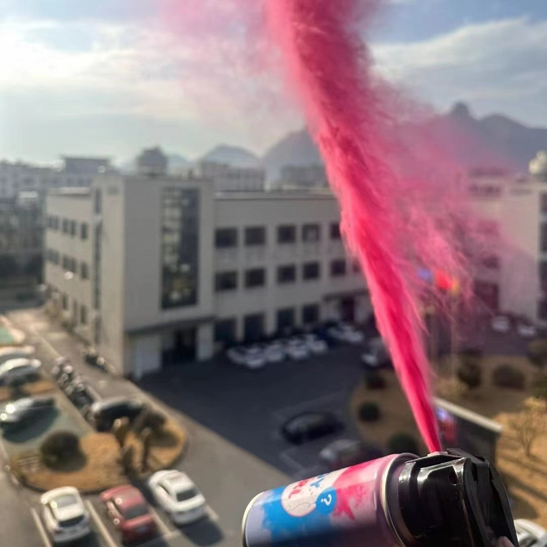 Spray Gender Reveal, 260 ml, din Amidon de Porumb, Dezvaluire Gen Bebelusi, Roz