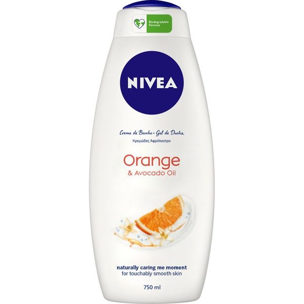Spumant, Nivea,/Gel Dus 750 ml Happy Time Orange