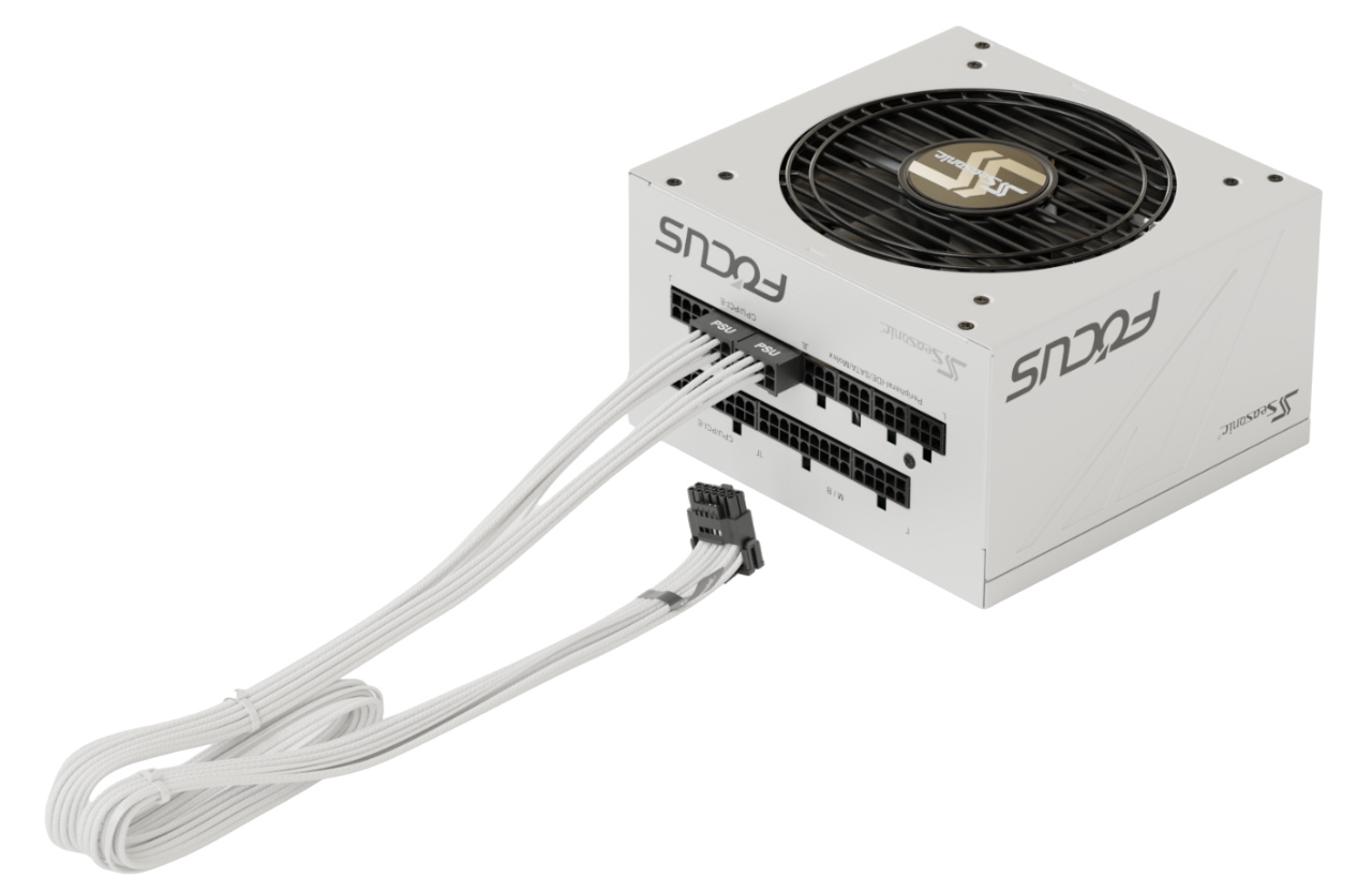 Seasonic 12VHPWR, SS2x8P conectori unghi 90 grade, 600W, PCIe 5.0, Alb "SS2X8P-12VHPWR-600W-90-WHITE"
