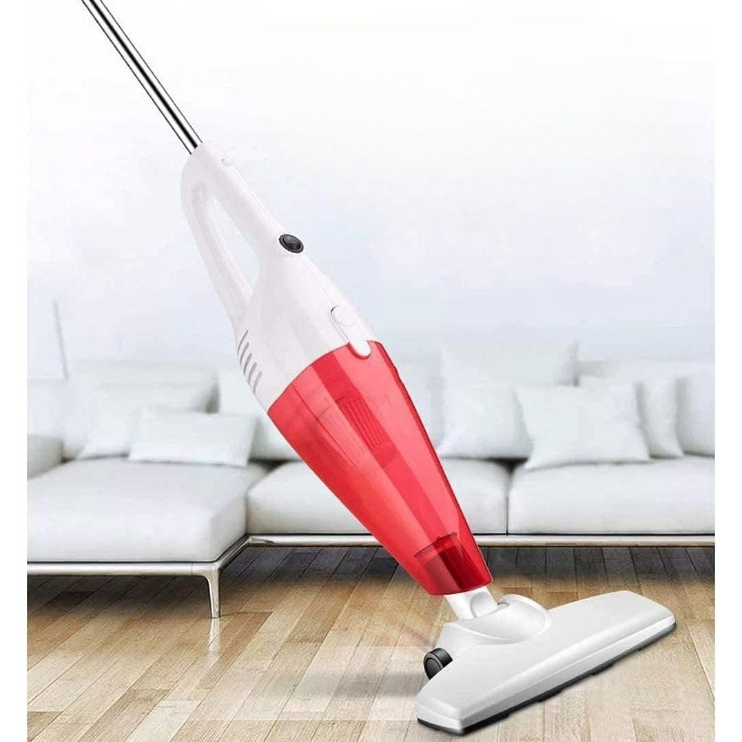 Aspirator Vertical 2in1, Flippy, Fara Sac, 2 Capete, de Mana, Filtrare Multipla, 95 x 24.5 cm, Rosu