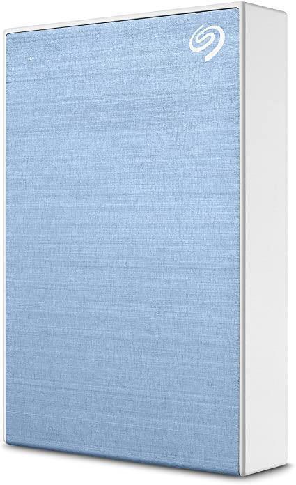 Seagate One Touch Potable 4TB USB 3.0 compatible with MAC and PC including data recovery service blue, 