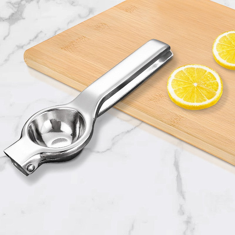 Storcator de Citrice Manual, Storcator de Fructe Moi, Rezistent, Usor de Folosit si Depozitat, Durabil, Calitativ, 20.5 x 7cm, Inox, Argintiu
