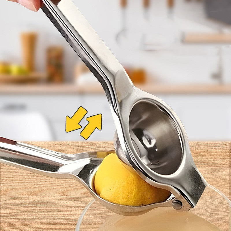 Storcator de Citrice Manual, Storcator de Fructe Moi, Rezistent, Usor de Folosit si Depozitat, Durabil, Calitativ, 20.5 x 7cm, Inox, Argintiu