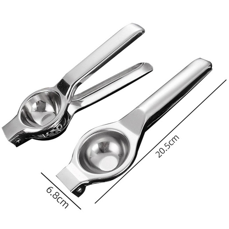 Storcator de Citrice Manual, Storcator de Fructe Moi, Rezistent, Usor de Folosit si Depozitat, Durabil, Calitativ, 20.5 x 7cm, Inox, Argintiu