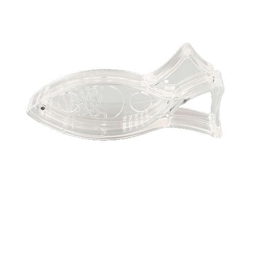 Storcator de Citrice Manual, Rezistente, Usor de Folosit si Depozitat, Durabil, Calitativ, 12x5.2 cm, Model Peste, Transparent