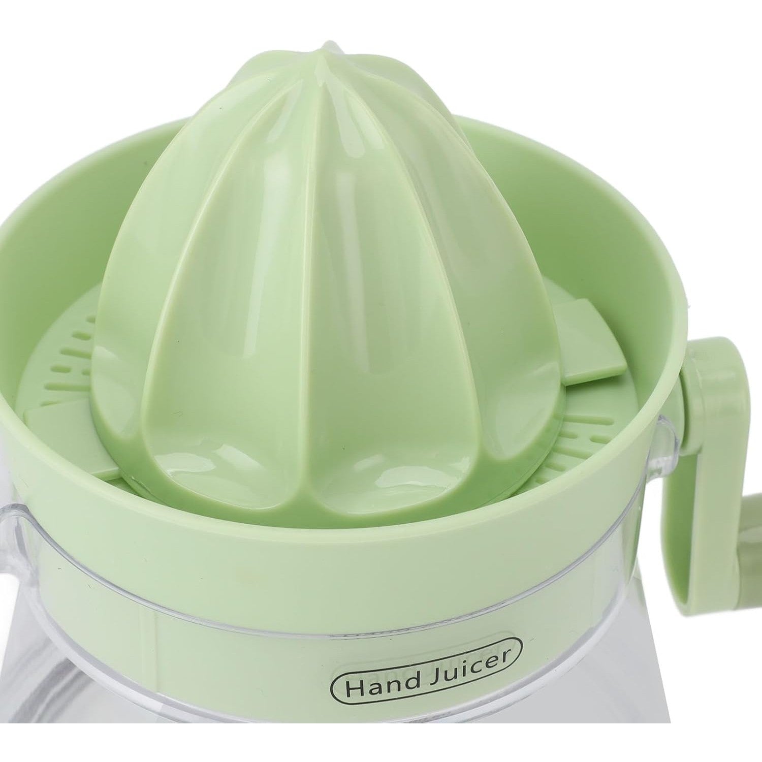 Storcator de Citrice Manual, Rezistente, Usor de Folosit si Depozitat, Durabil, Calitativ, 16.5x13cm, Transparent/ Verde