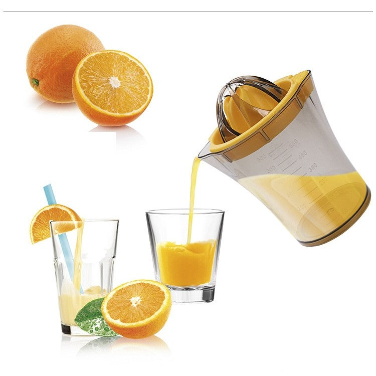 Storcator manual citricie cu recipient de 600 ml, 15x8.5x13.5 cm, material ABS, Transparent