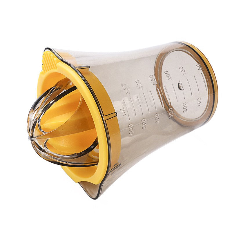 Storcator manual citricie cu recipient de 600 ml, 15x8.5x13.5 cm, material ABS, Transparent