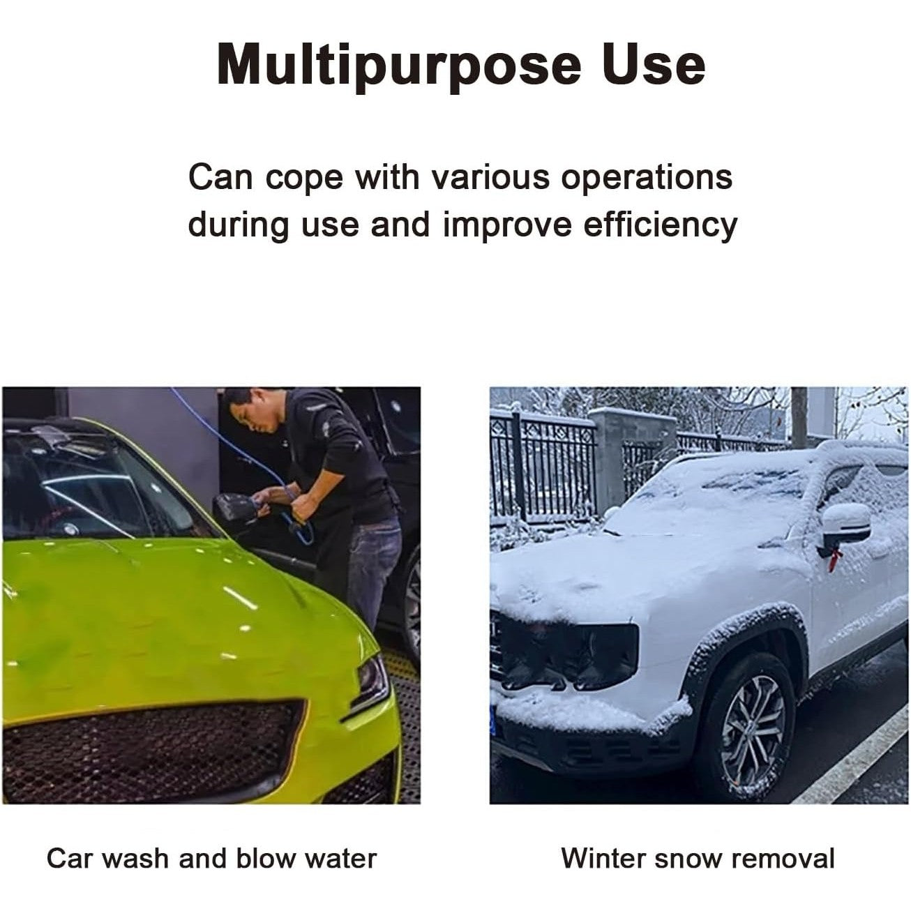 Suflanta de Aer Multifunctionala Portabila, Incarcare Auto, pentru Gratar, Masina, Indepartare Frunze si Praf, 1500 mAh, Viteta de Rotatie 25000 RPM, 2 Baterii de Li si Incarcator, Albastru
