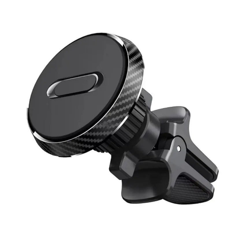 Suport Auto Magnetic Flippy 360 grade cu prindere de grila de aerisire, 50 mm, Ajustabil, 4 Magneti  incorporati, Negru