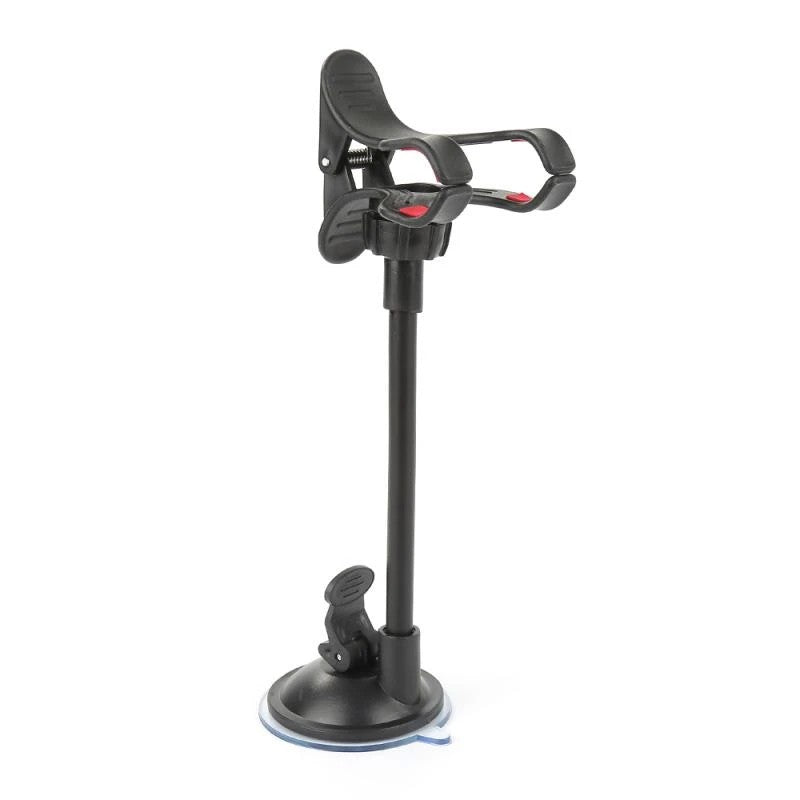 Suport auto universal extensibil, pentru telefon sau GPS, 360 de grade, ajustabil, compatibil cu dispozitive ce au intre 4-7 inch, Negru