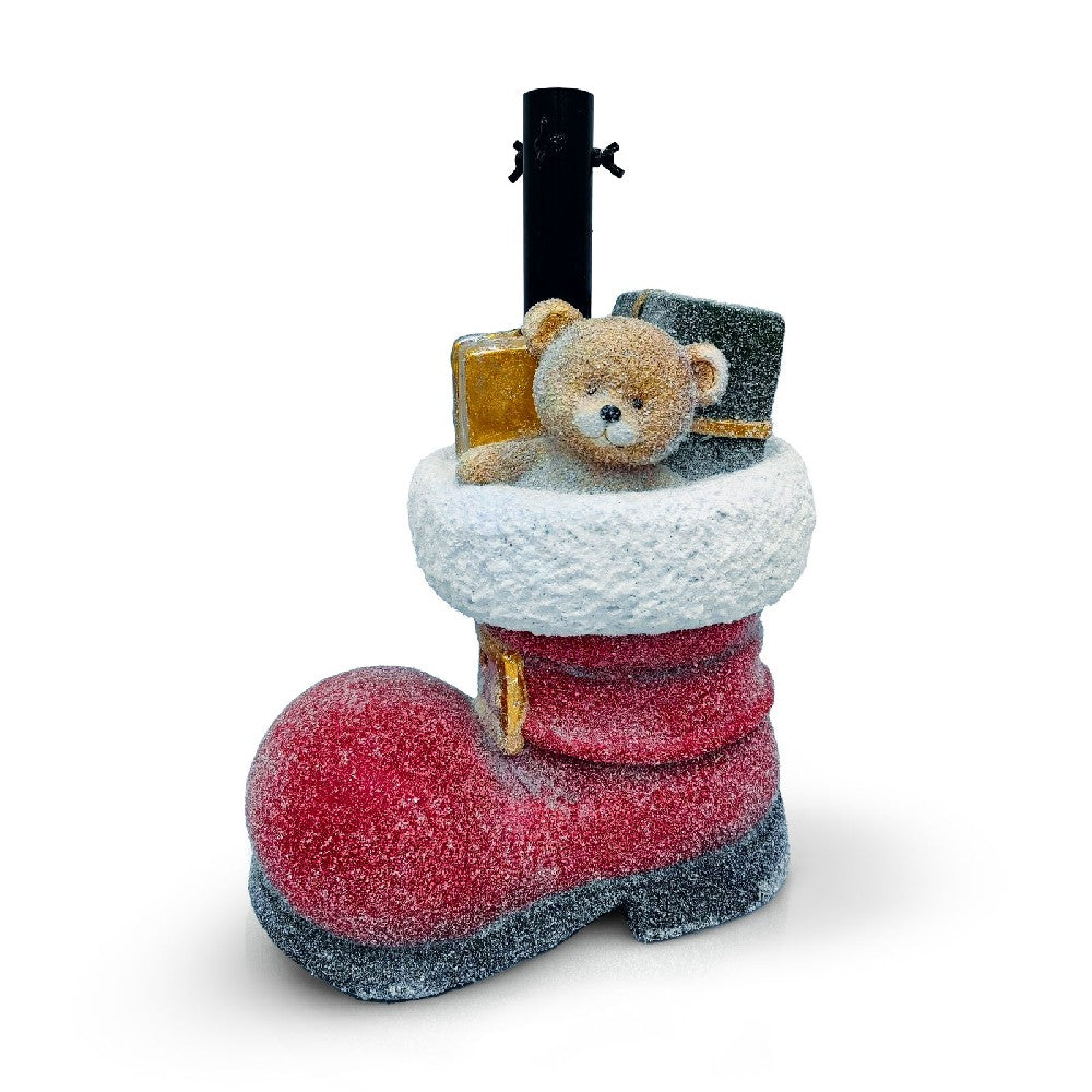 Suport Brad Crăciun - Cizmă - Piatră - 35,5 x 22,4 x 45,5 cm