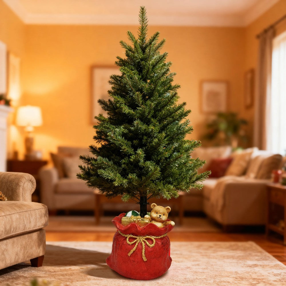 Suport Brad Crăciun - Sac Moș Crăciun - Piatră - 41,5 x 31 x 42,5 cm