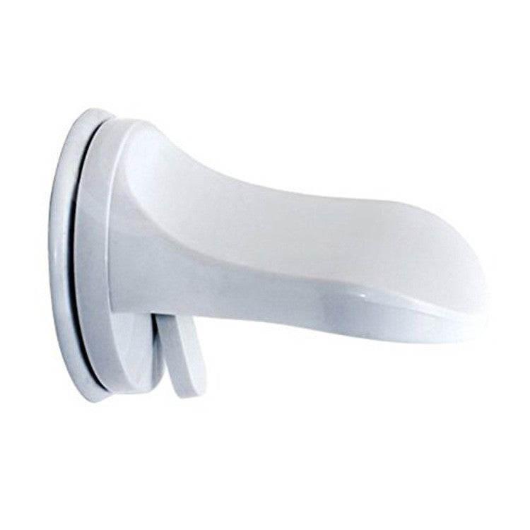 Suport de Picior pentru Baie, cu Ventuză, din PP și PVC, Antiderapant, pentru Ras și Îngrijire Personală, 11.5 x 15 cm, Alb