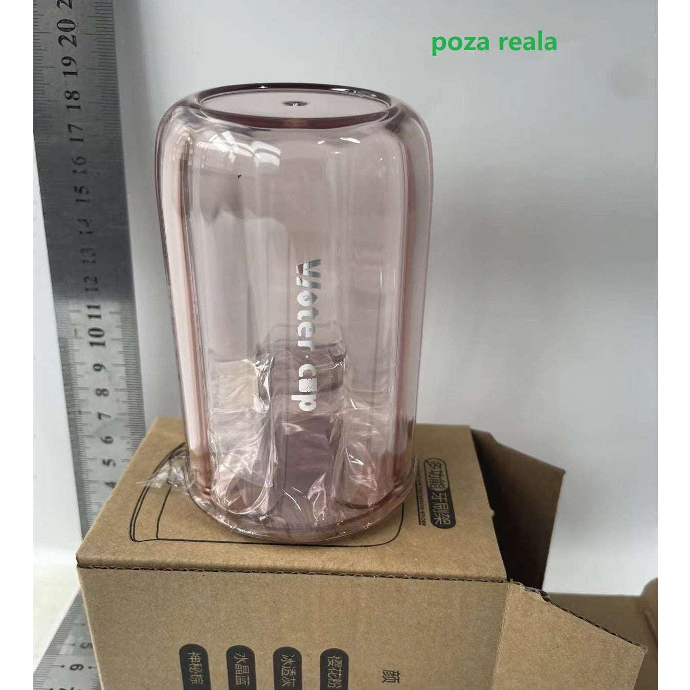 Suport Multifunctional 2 in 1, Pahar si Suport pentru Periuta de Dinti, Plastic, Dimensiune: 10.4 x 7.3 x 7.3 cm, Roz