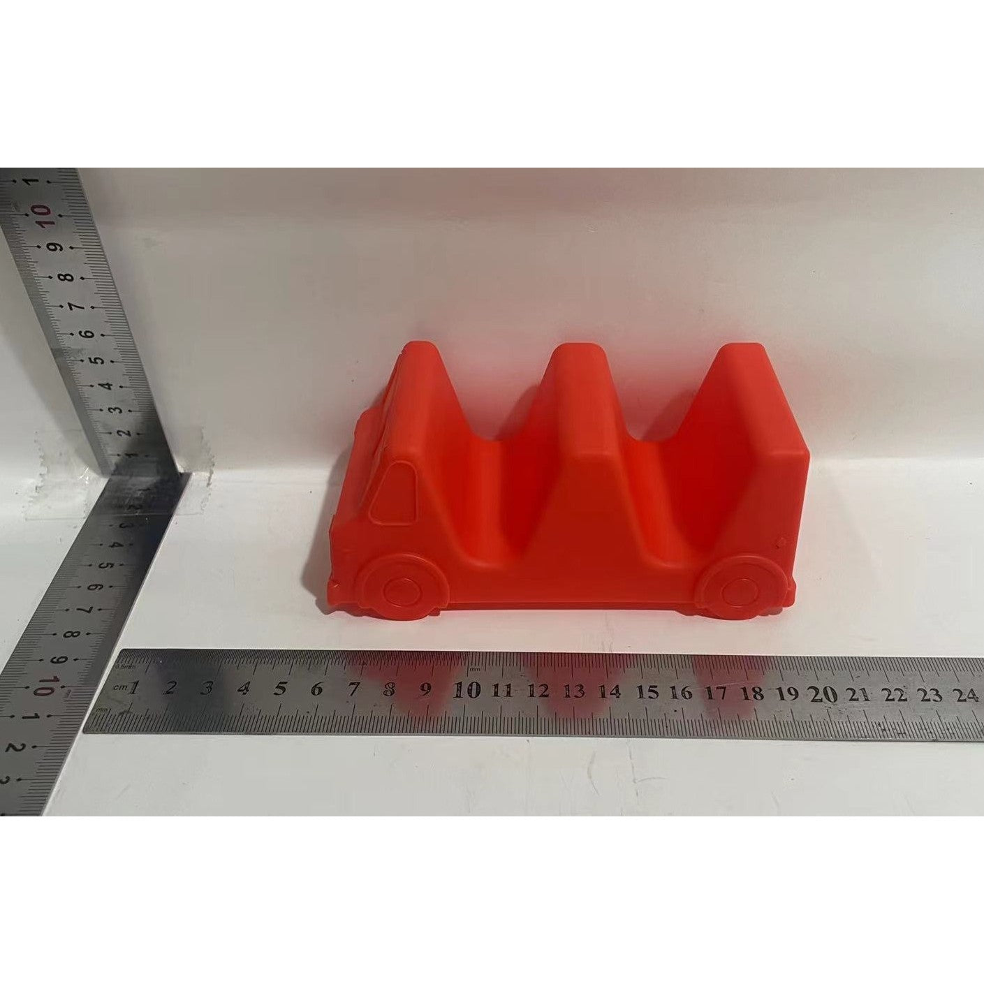 Suport pentru Taco, Model Autobuz, 14 x 7.5 x 6.5 cm, din PP, Portocaliu