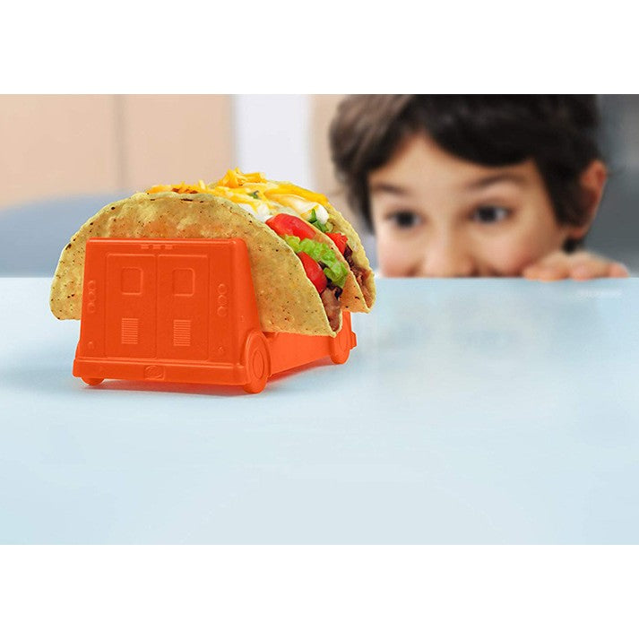 Suport pentru Taco, Model Autobuz, 14 x 7.5 x 6.5 cm, din PP, Portocaliu