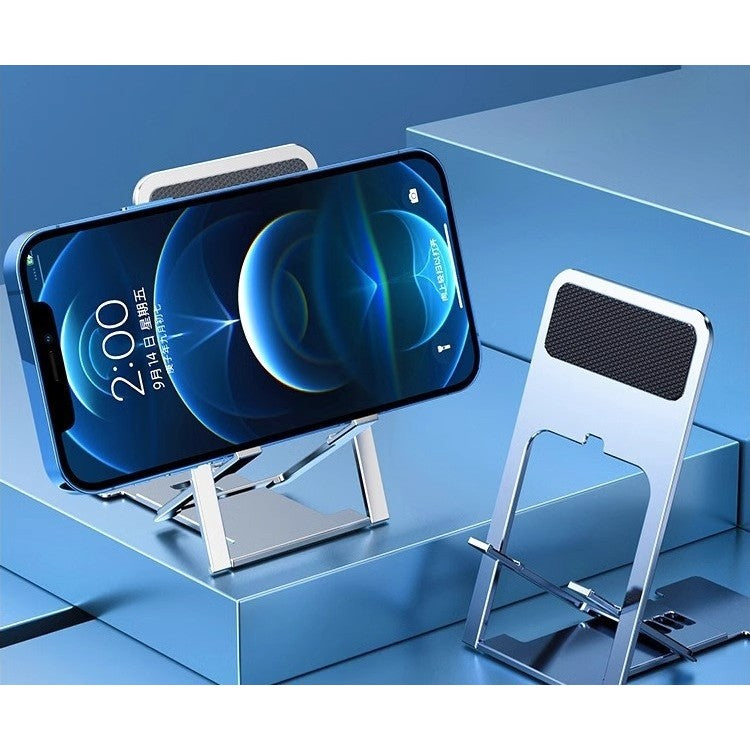 Suport pentru Telefon, Pliabil, Reglabil, din ABS, Argintiu