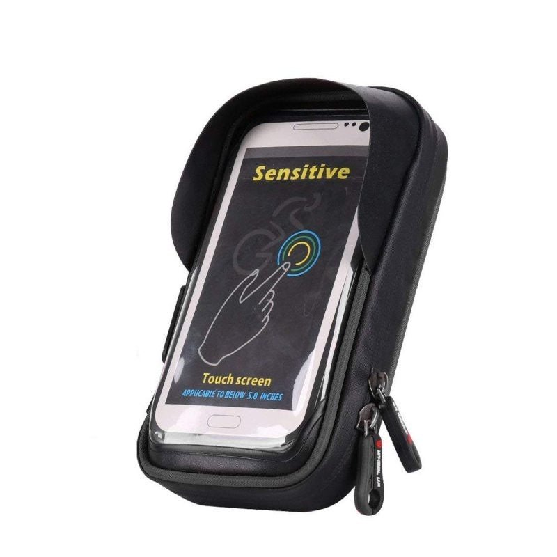 Suport de bicicleta Wheel UP pentru telefoane cu ecran tactil =< 6.0 inch impermeabil, negru