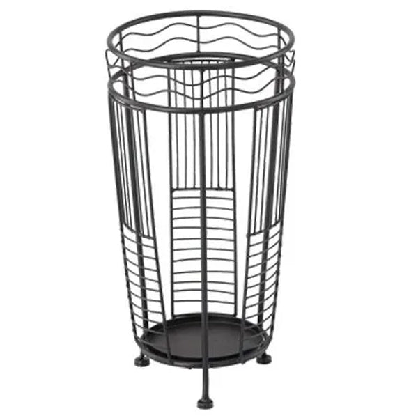 Suport pentru umbrele din metal, 25x25x49 cm, negru