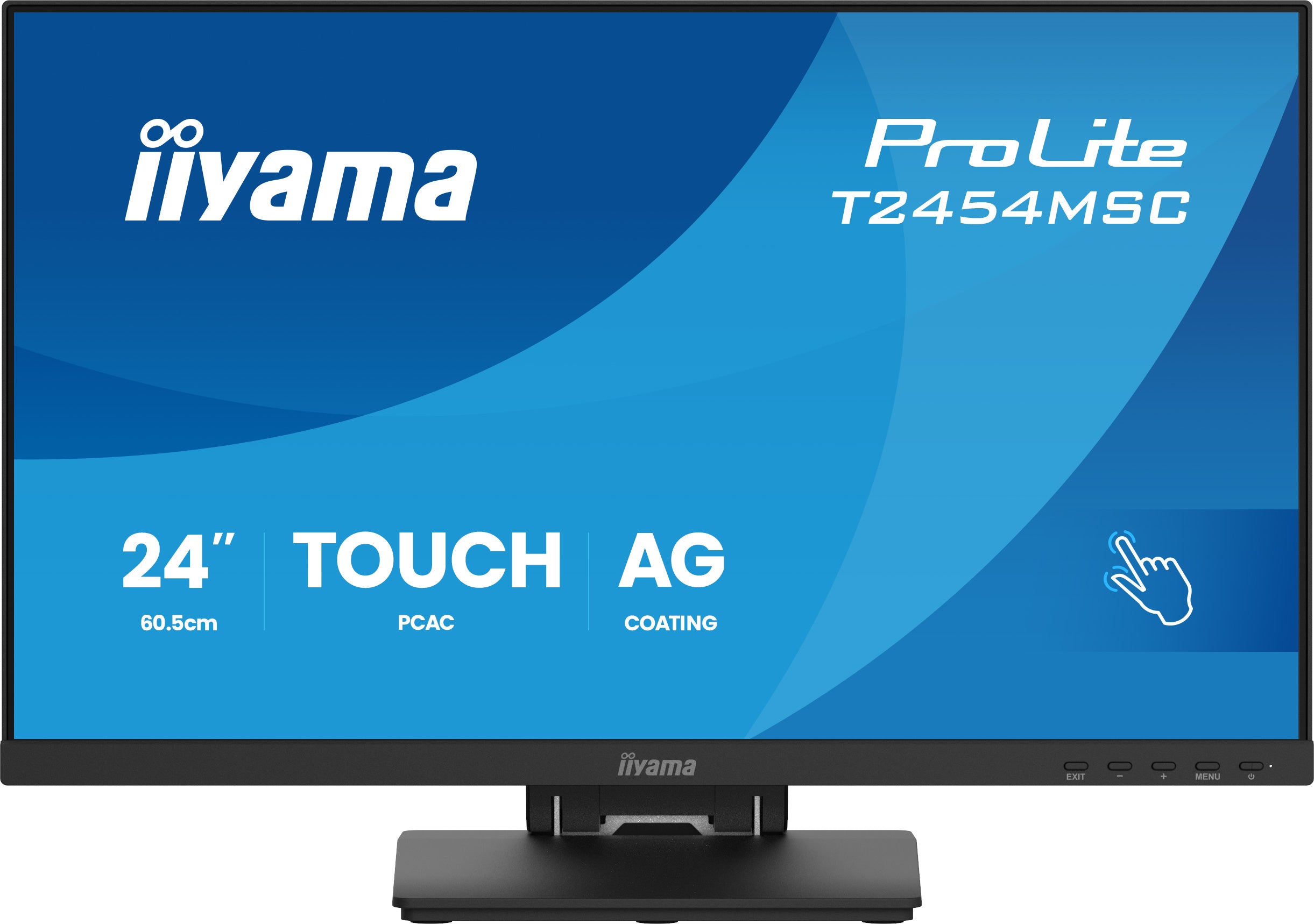 IIYAMA Monitor Touch T2454MSC-B3AG 24" InCell PCAP 10pt touchscreen monitor featuring IPS panel technology, Anti-Glare coating and a flexible stand "T2454MSC-B3AG"