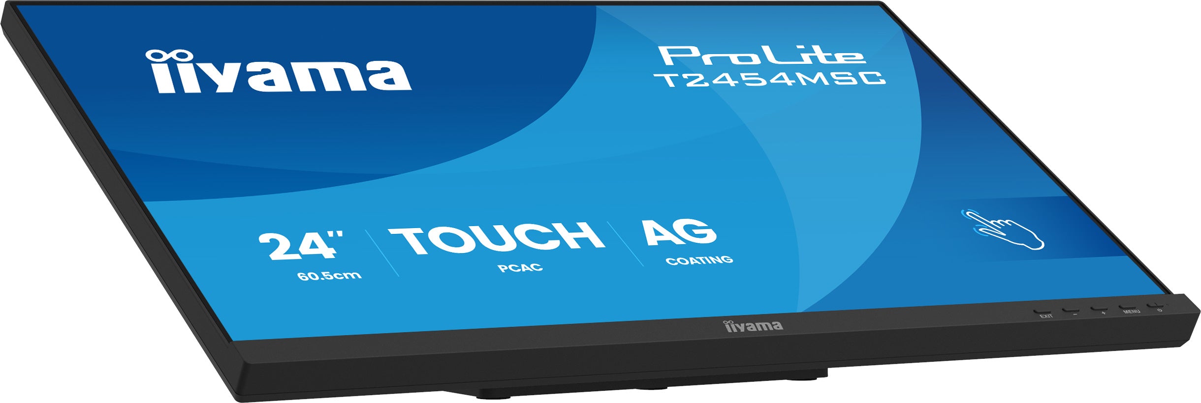 IIYAMA Monitor Touch T2454MSC-B3AG 24" InCell PCAP 10pt touchscreen monitor featuring IPS panel technology, Anti-Glare coating and a flexible stand "T2454MSC-B3AG"
