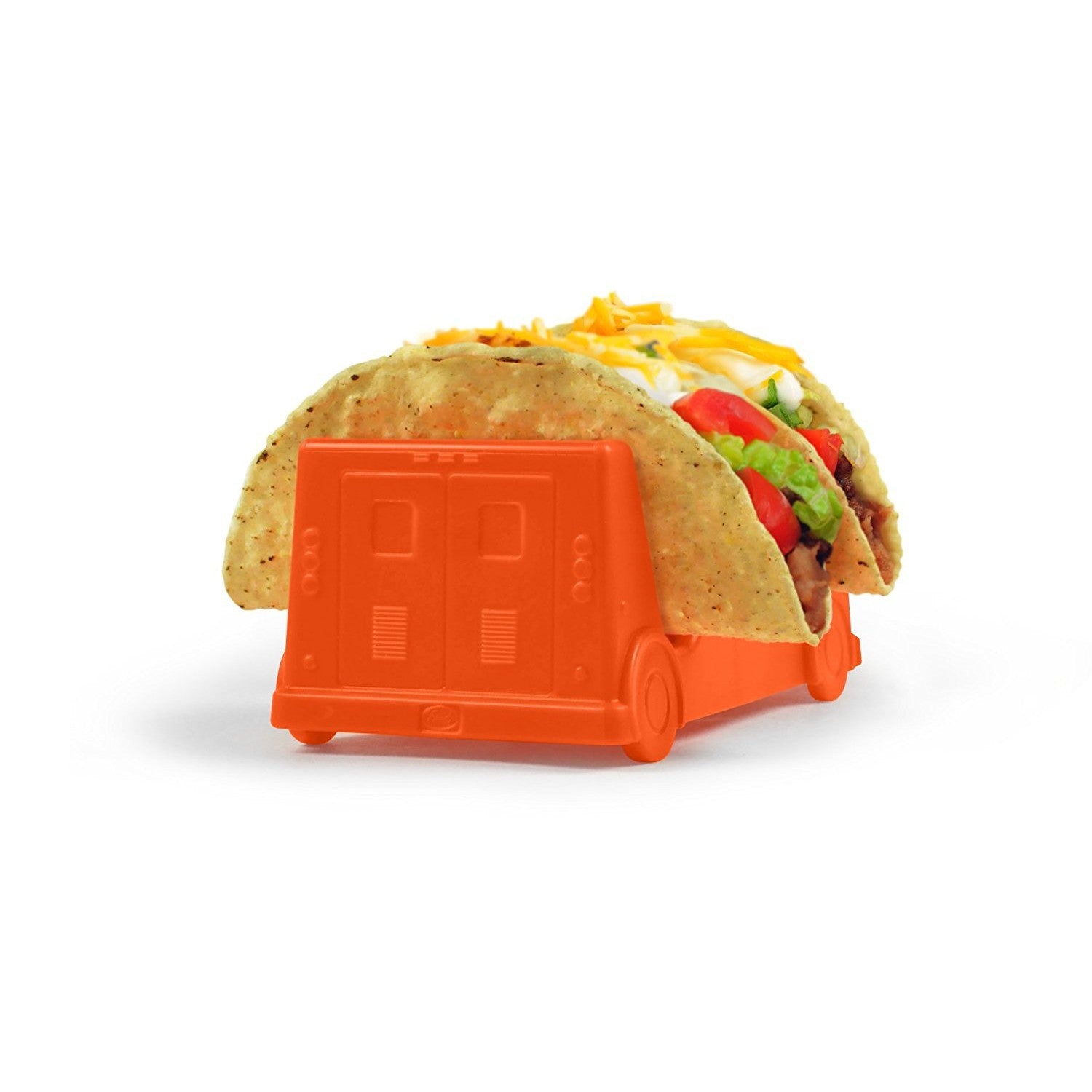 Suport pentru Taco, Model Autobuz, 14 x 7.5 x 6.5 cm, din PP, Portocaliu
