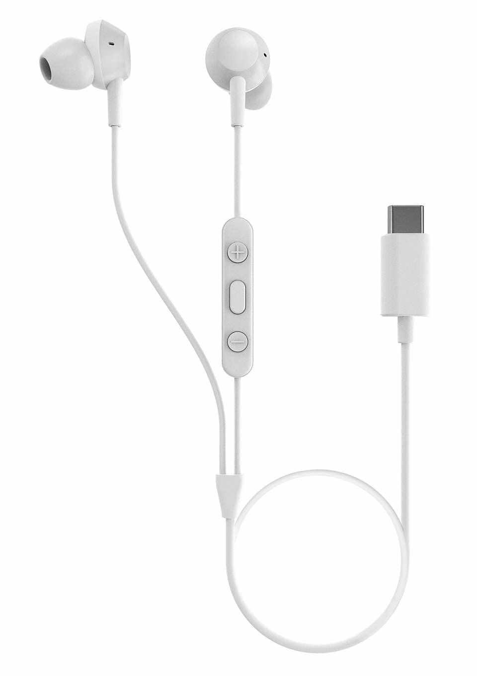 Casti TAE5008WT/00, USB-C, 1.2 m, Alb "TAE5008WT/00" (timbru verde 0.18 lei)
