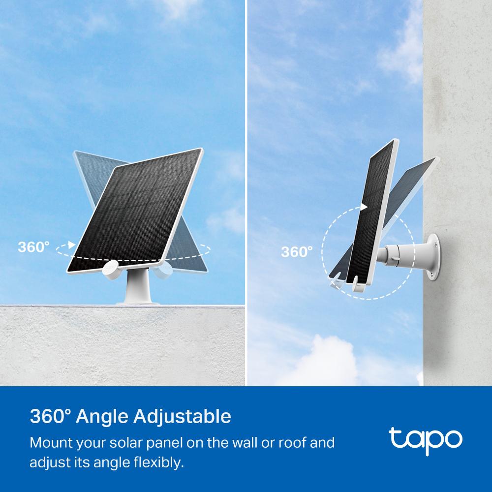 PANOU SOLAR TP-Link, pentru camerele IP Tapo C420 si Tapo C400, putere 4.5W, IP 65, "Tapo A200"
