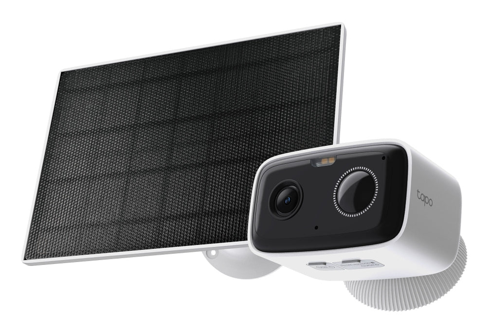 CAMERA IP Exterior TP-LINK, panou solar inclus, acumulator integrat 5200mAh pana la 180 zile autonomie, IP66, dist. IR 15 m, tip lentila fixa 3.16 mm, 2 Mpx, wireless 2.4Ghz, mic, plastic, slot SD card, "Tapo C400 KIT"