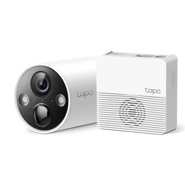CAMERA IP Exterior TP-LINK, Set 1 buc + HUB, IP66, dist. IR 15 m, tip lentila fixa 3.15 mm, 3 Mpx rezolutie 2K, RJ-45 + wireless, mic, plastic, slot SD card, "Tapo C420S1"